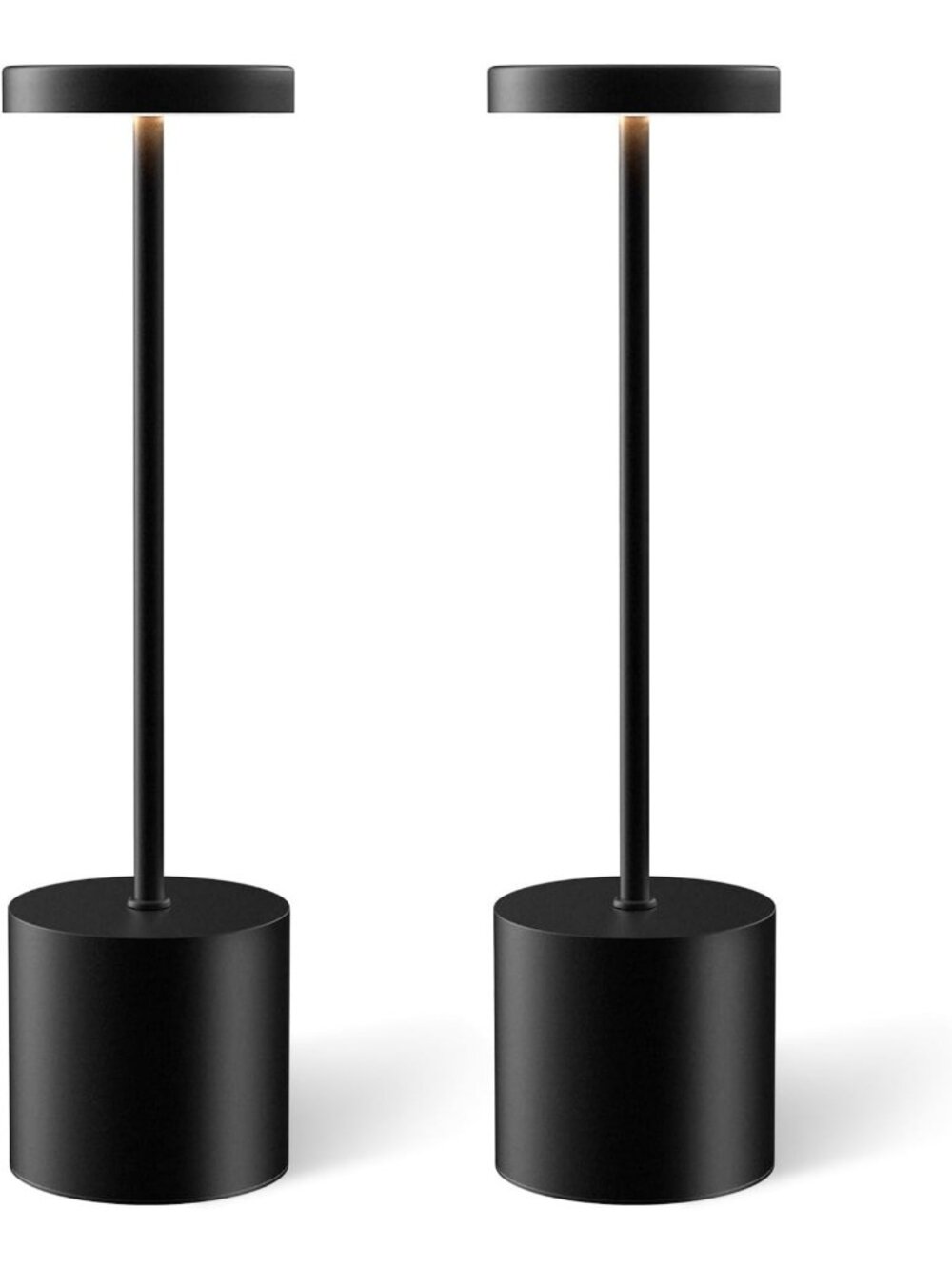 Rechargeable Cordless Table Lamp Set of 2 - Portable LED Dimmable Light for Home
